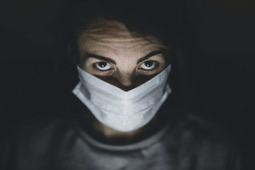 Man Wearing Mask